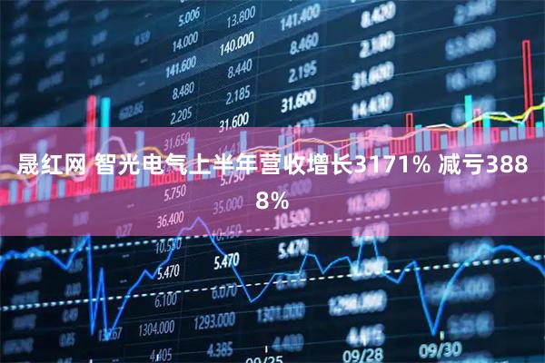 晟红网 智光电气上半年营收增长3171% 减亏3888%