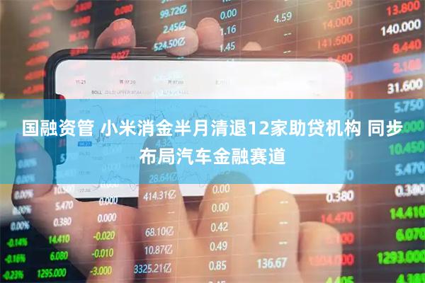 国融资管 小米消金半月清退12家助贷机构 同步布局汽车金融赛道